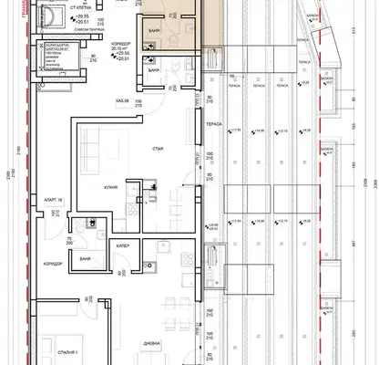 Снимка 3 — Едностаен апартамент в Левски 1, Варна, ново строителство