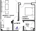 Снимка 2 — Едностаен апартамент в Бургас, Царево
