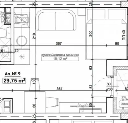 Photo 2 — 1-bedroom apartment in Oblast Burgas, Kiten