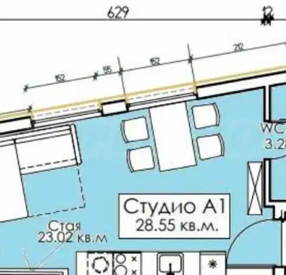 Снимка 2 — Едностаен апартамент в Бургас, Созопол