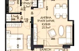 Мезонет с 3 спални и тераса в кв. Виница, Варна