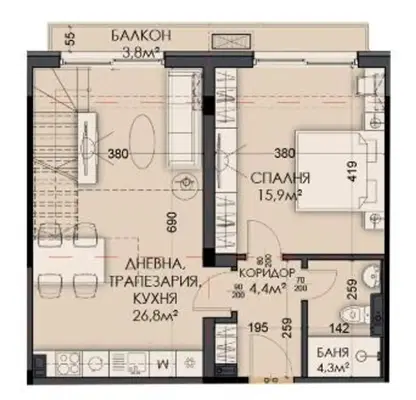 Photo 2 — 5-bedroom apartment in Varna, Vinica