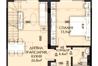 Мезонет с 3 спални и тераса в кв. Виница, Варна