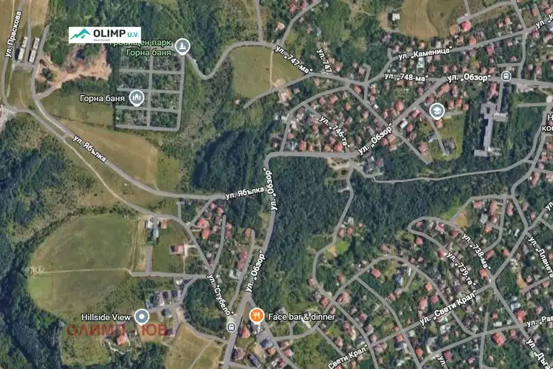Парцел в София, Горна баня