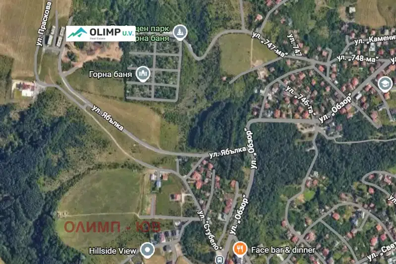 Парцел в София, Горна баня