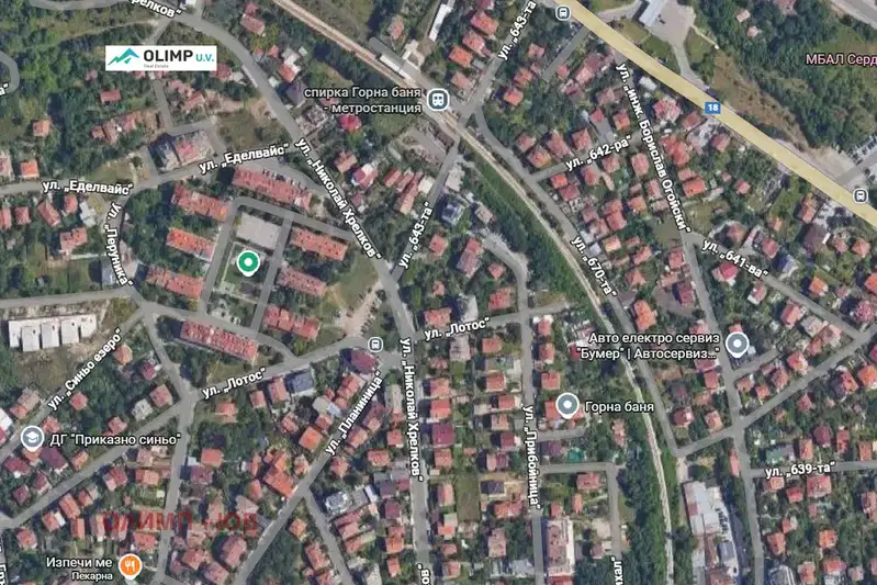 Парцел в София, Горна баня