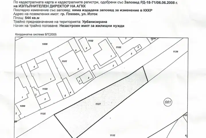 Plot in Pleven, Shirok Centyr
