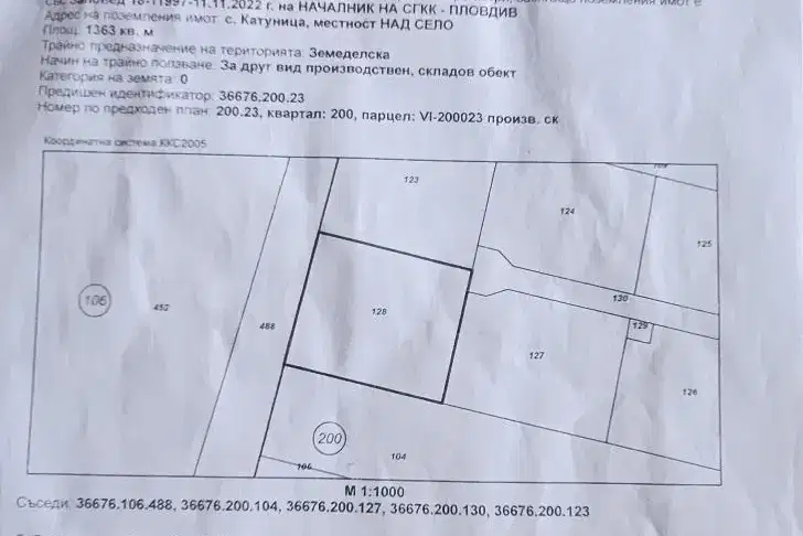 Plot in Oblast Plovdiv, Katunica