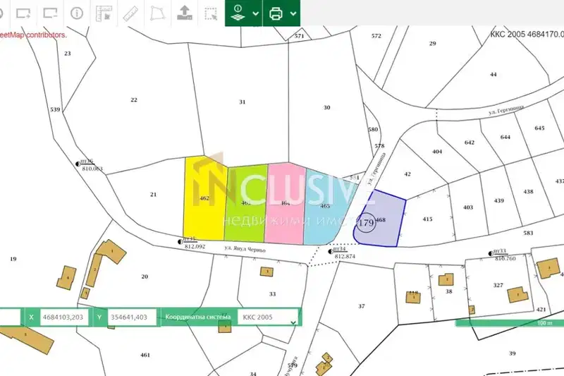 Plot in област София, Dolna Banya