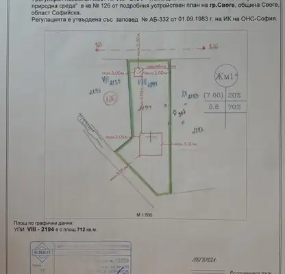 Снимка 2 — Парцел в София, Своге