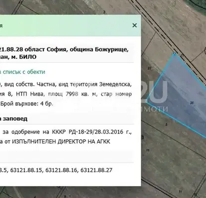 Photo 3 — Plot in област София, Pojarevo