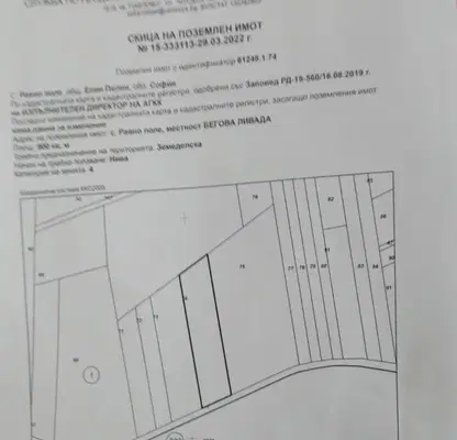 Photo 2 — Plot in област София, Ravno Pole