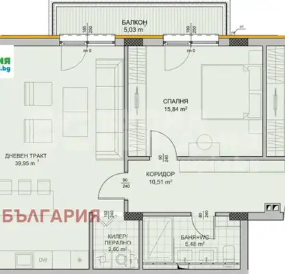 Снимка 4 — Тристаен апартамент в к.к. Св.Св. Константин и Елена