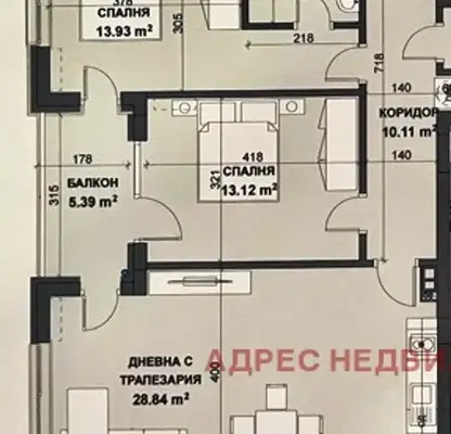 Снимка 3 — Тристаен апартамент в Стара Загора, Аязмото