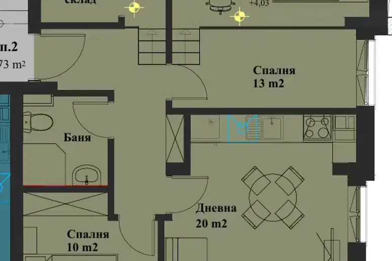 Тристаен апартамент в София, Банишора