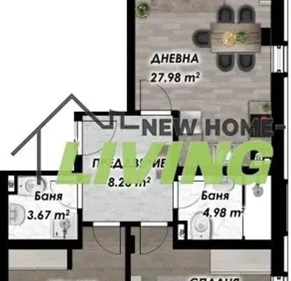 Photo 2 — 3-bedroom apartment in Plovdiv, Belomorski