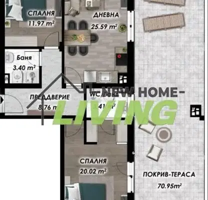Photo 2 — 3-bedroom apartment in Plovdiv, Belomorski