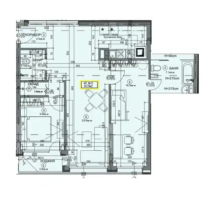Снимка 2 — Тристаен апартамент в София, Бъкстон