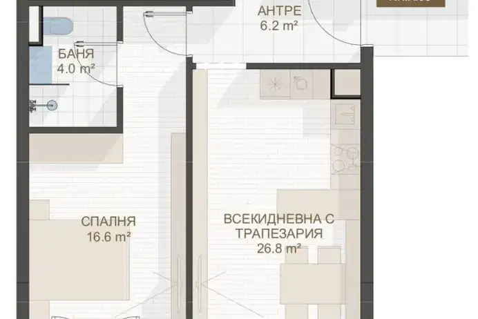3-bedroom apartment in Plovdiv, Centyr