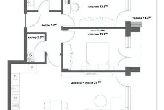 Тристаен апартамент в Стара Загора, Център