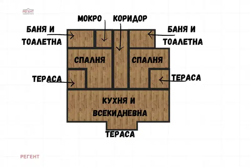 3-bedroom apartment in Gabrovo, Centyr