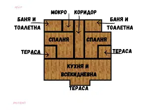 Тристаен апартамент в Габрово, Център