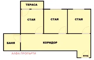Тристаен апартамент в София, Център