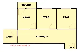 Тристаен апартамент в София, Център