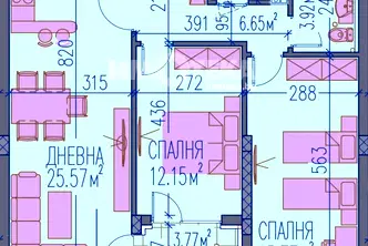 Тристаен апартамент в Пловдив, Център