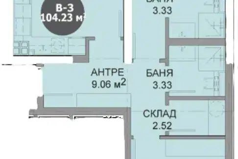 3-bedroom apartment in Sofiya, Drujba 2