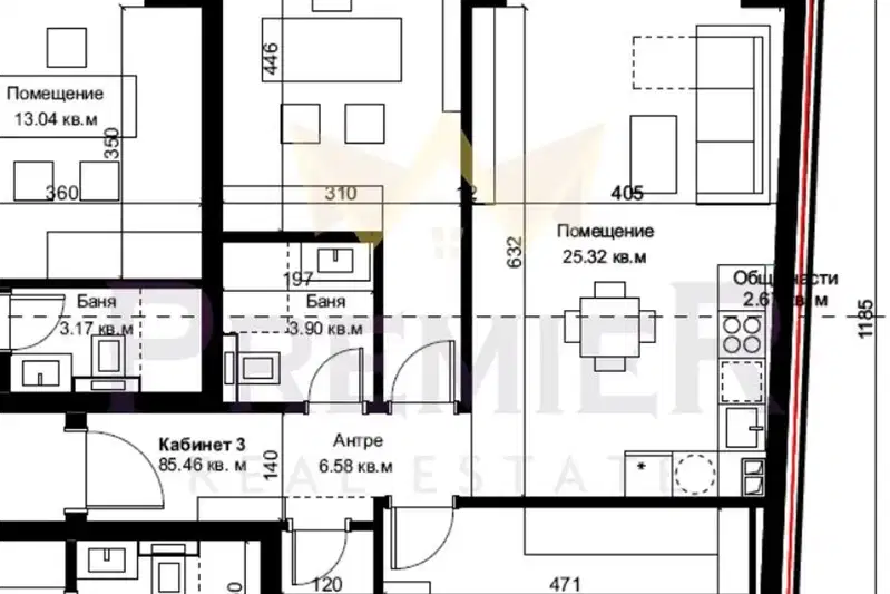 3-bedroom apartment in Varna, Grycka Mahala