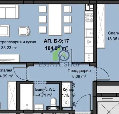 Снимка 3 — Тристаен апартамент в Пловдив, Христо Смирненски