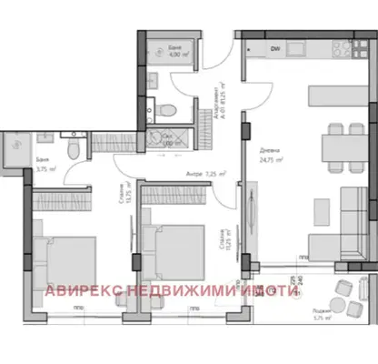 Снимка 3 — Тристаен апартамент в Пловдив, Христо Смирненски
