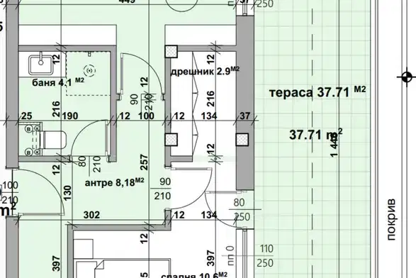 3-bedroom apartment in Stara Zagora, Kazanski