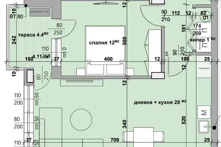 3-bedroom apartment in Stara Zagora, Kazanski