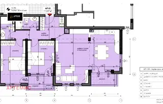 Просторен 3-стаен апартамент в Лагера с паркомясто