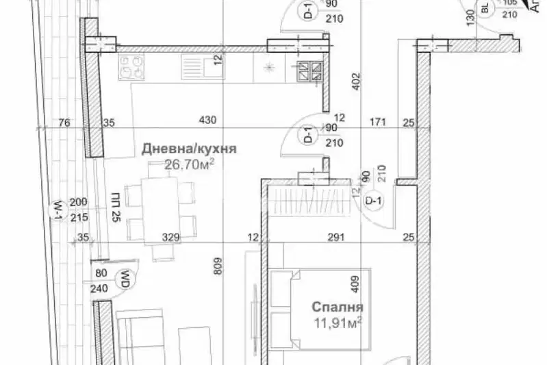 3-bedroom apartment in Varna, Levski 1