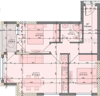 Photo 2 — 3-bedroom apartment in Varna, Levski 1