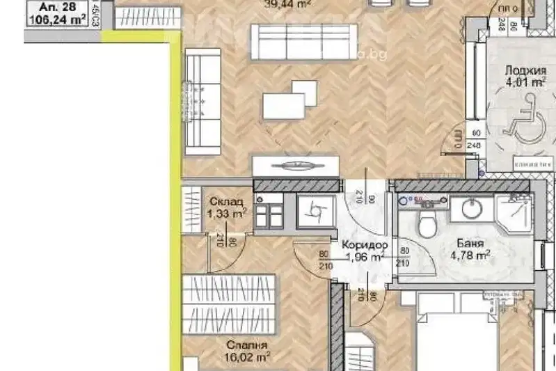 3-bedroom apartment in Sofiya, Lyulin 8