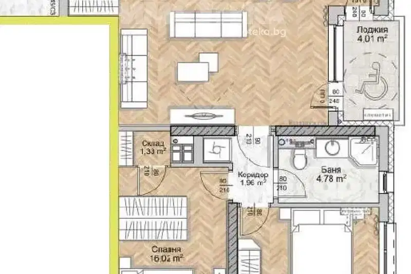 3-bedroom apartment in Sofiya, Lyulin 8