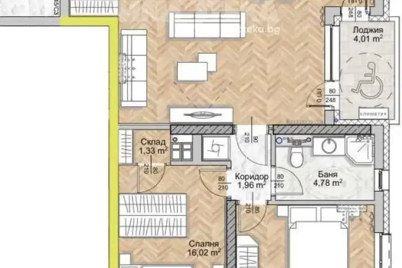 3-bedroom apartment in Sofiya, Lyulin 8