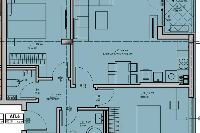 3-bedroom apartment in Sofiya, Malinova Dolina
