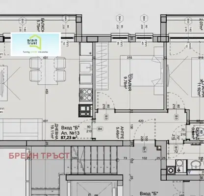 Снимка 2 — Тристаен апартамент в София, Манастирски ливади