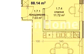 Тристаен апартамент във Варна, Младост 1