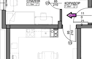 Тристаен апартамент с тераса в нова сграда в Остромила, Пловдив