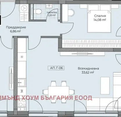 Снимка 2 — Тристаен апартамент в Пловдив, Остромила