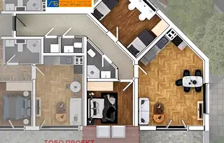 Тристаен апартамент в София, Овча купел 1