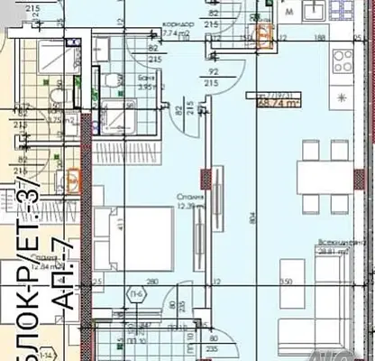 Снимка 2 — Тристаен апартамент в Пловдив, Тракия