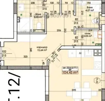 Снимка 3 — Тристаен апартамент в Пловдив, Тракия