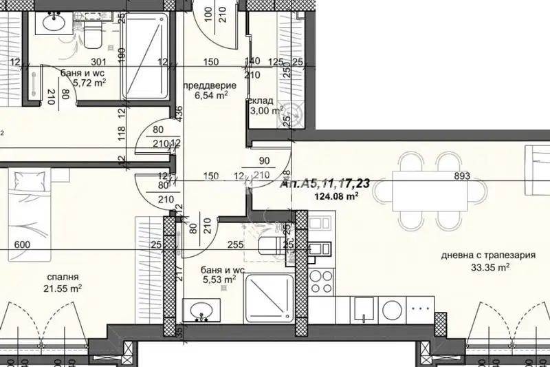 3-bedroom apartment in Plovdiv, Trakiya